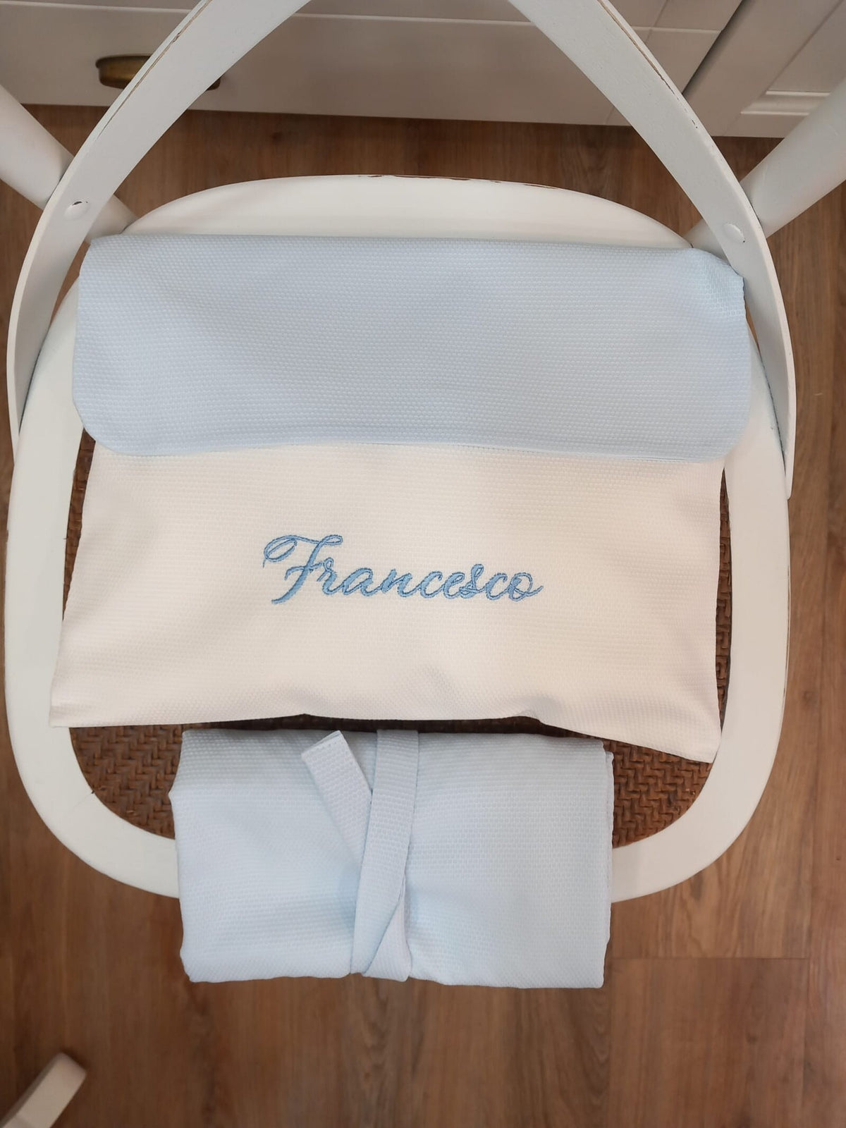 Coordinato per il Cambio, busta nascita e fasciatoio portatile