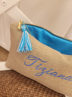 Borsello in lino naturale