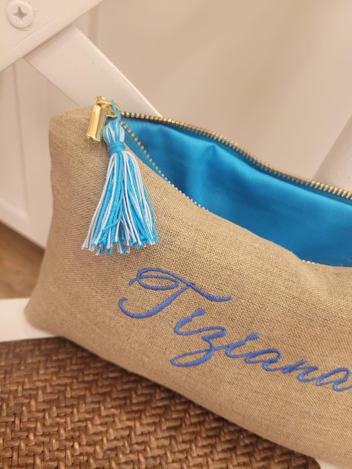 Borsello in lino naturale