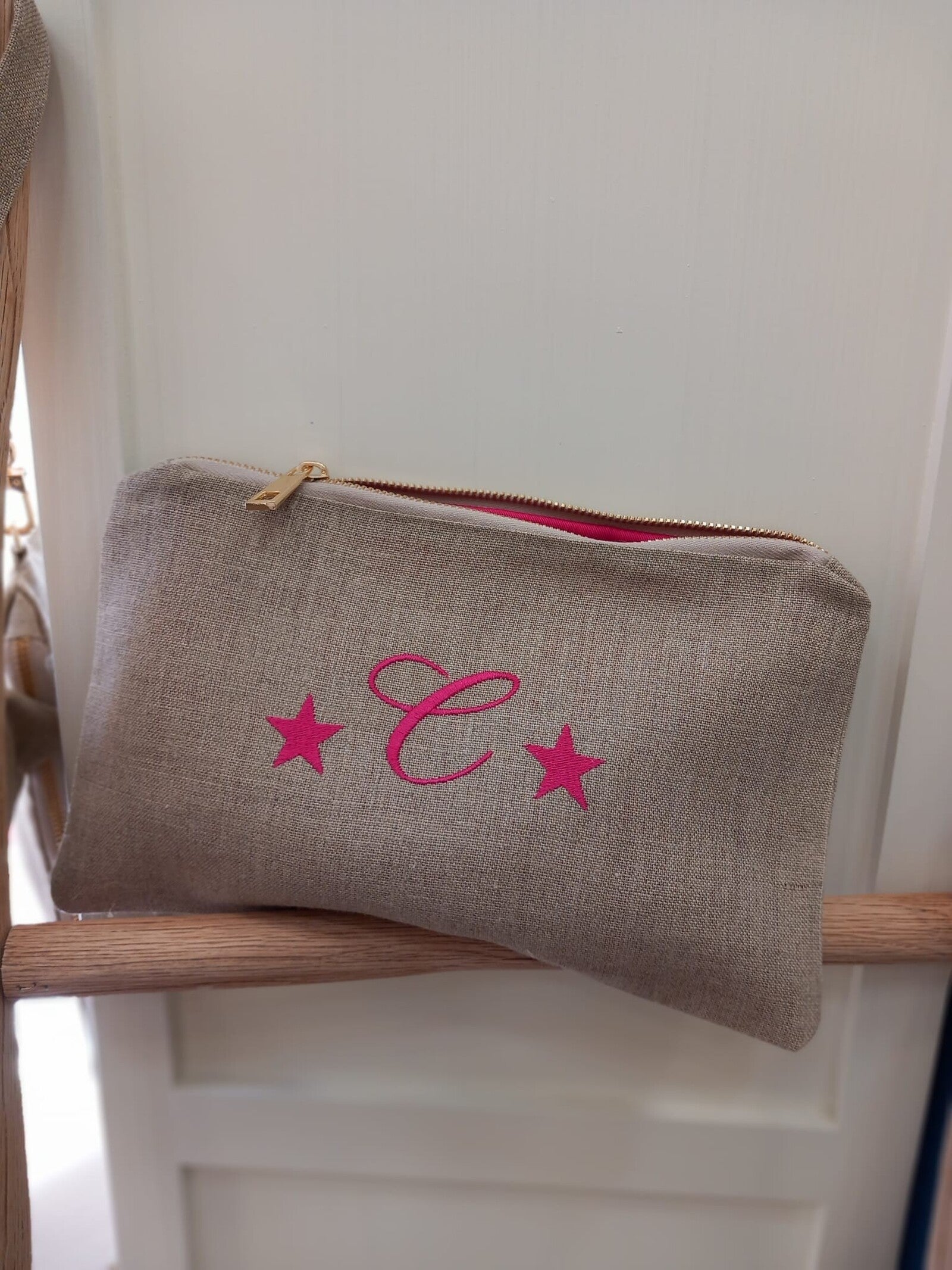 Borsello in lino naturale