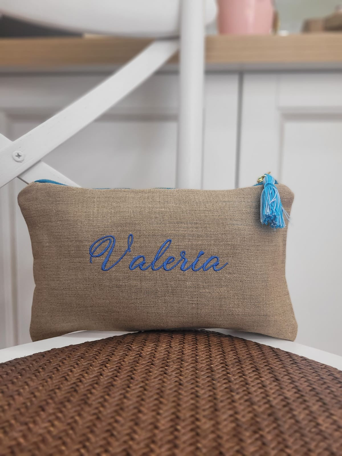 Borsello in lino naturale