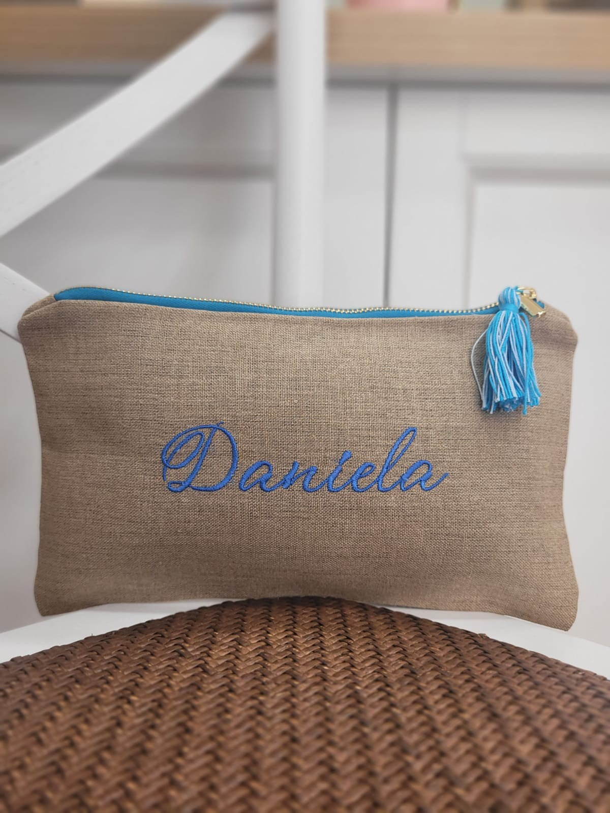 Borsello in lino naturale