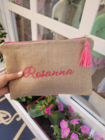 Borsello in lino naturale