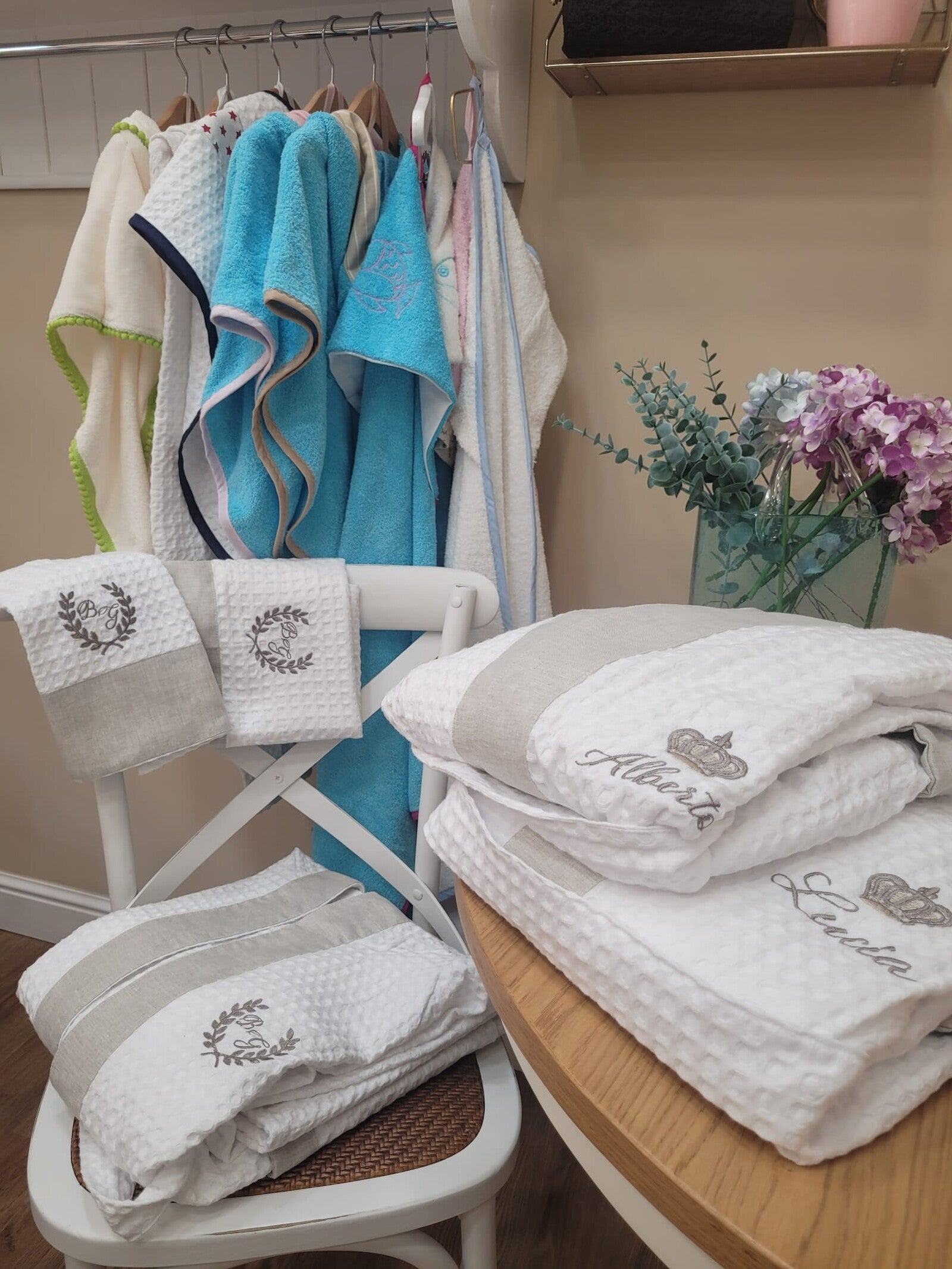 Accappatoio in cotone apone personalizzato