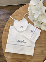 Lenzuolino con merlettino colorato