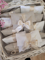 Pochette portaconfetti in lino