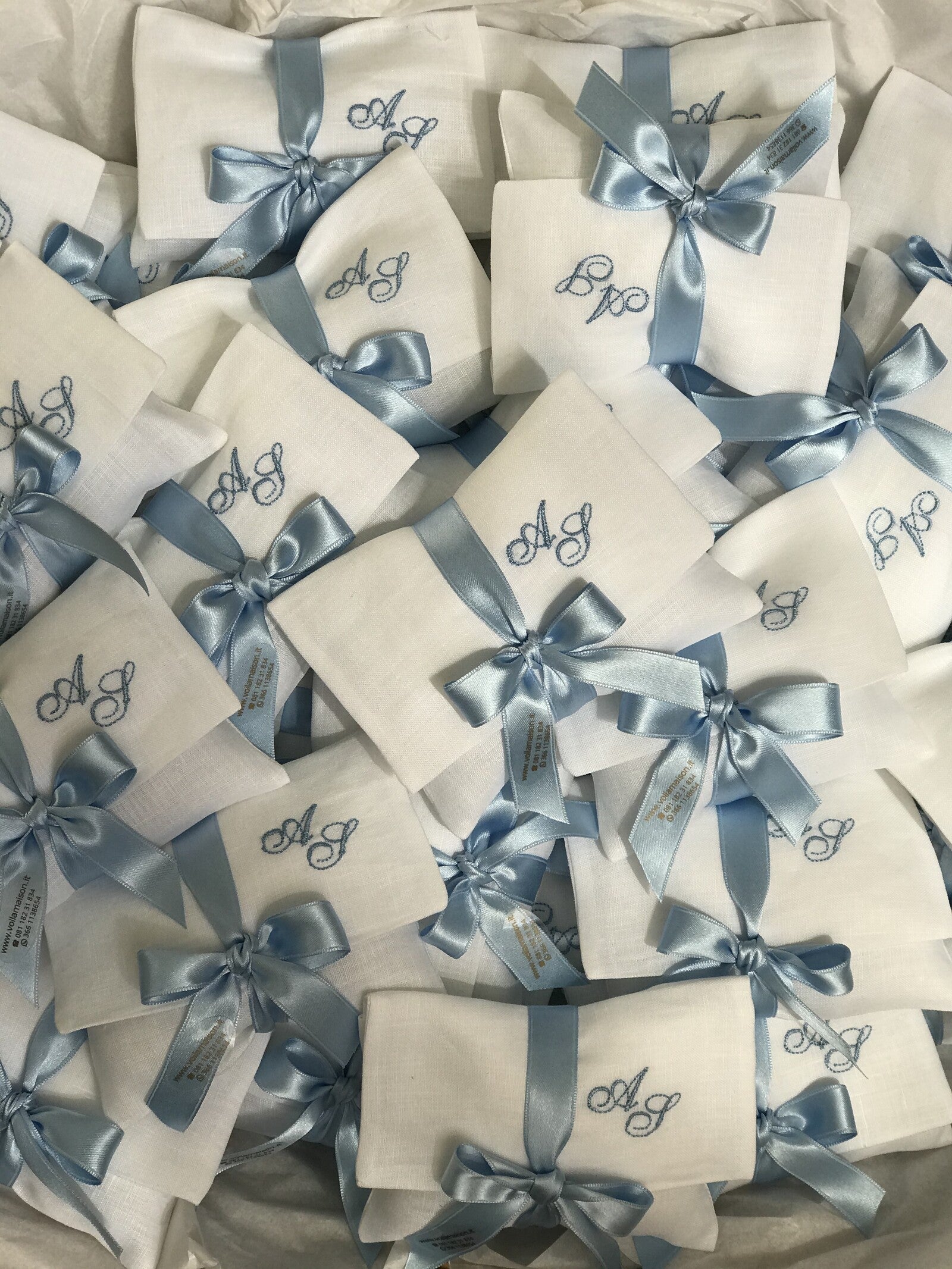 Pochette portaconfetti in lino