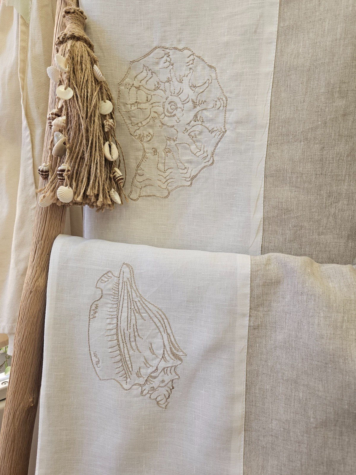 Telo Mare in puro lino personalizzato