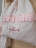 Sacca a spalla in spugna bianca