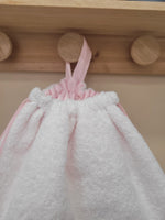 Sacca a spalla in spugna bianca