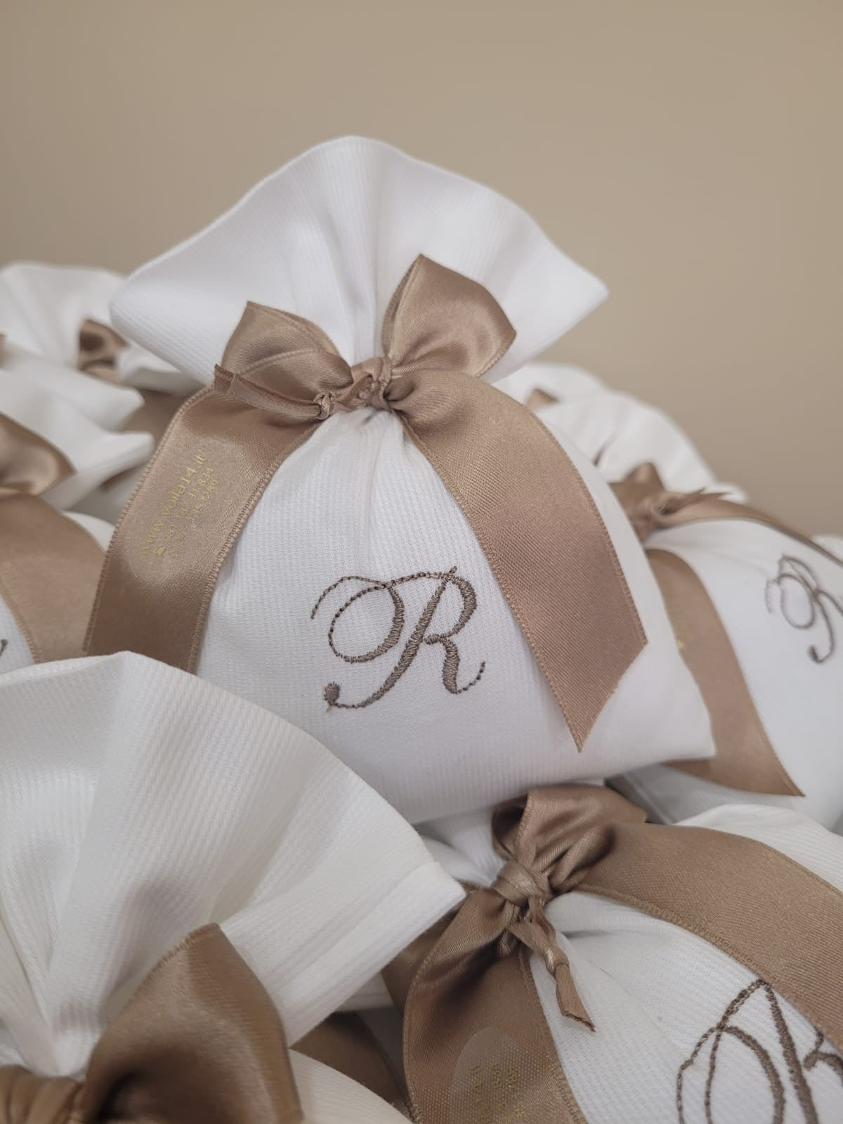 Sacchetto portaconfetti bianco