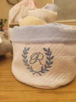 Coordinato bagnetto e cambio in plumetis