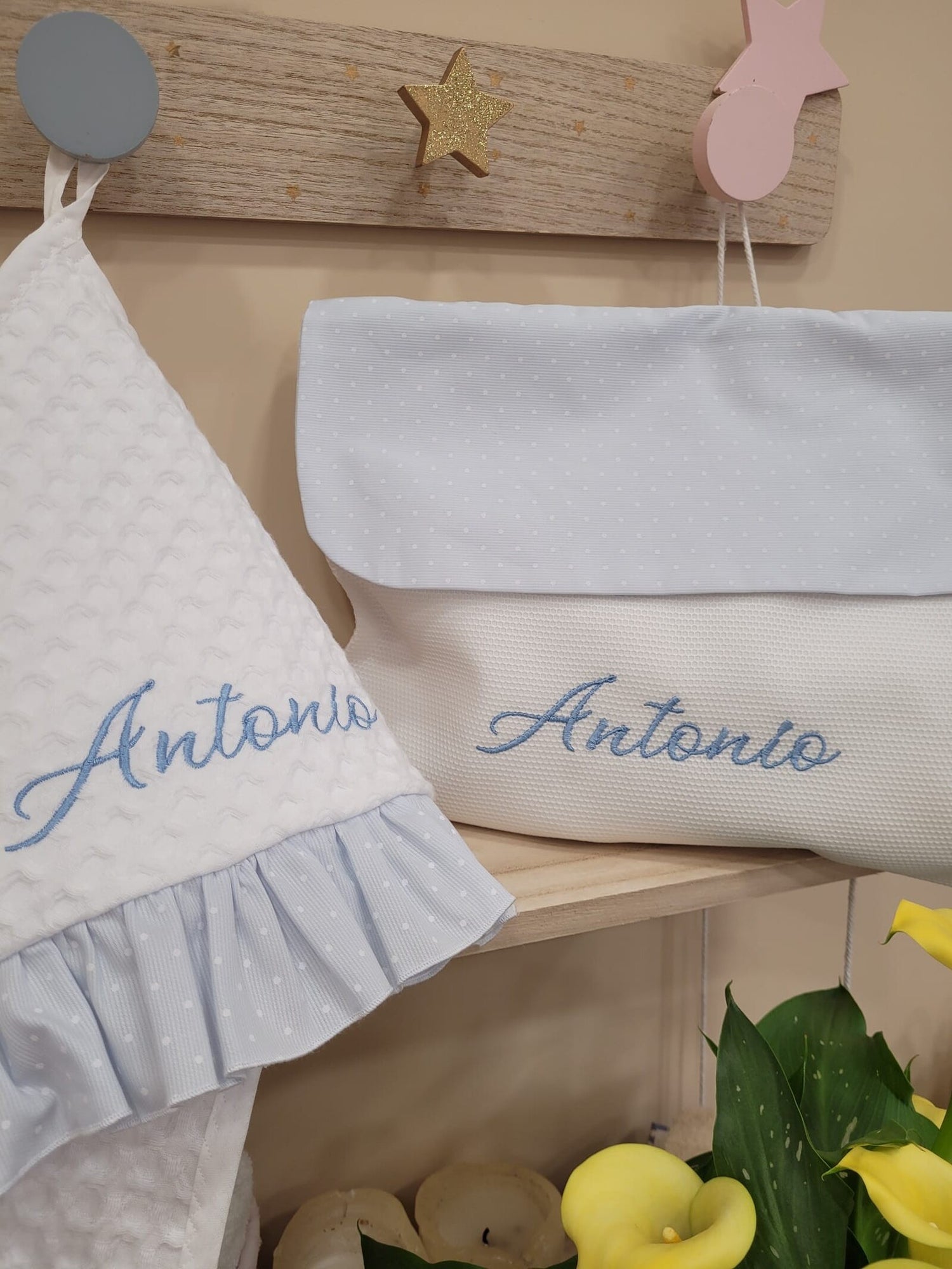 Coordinato accappatoio e busta nascita