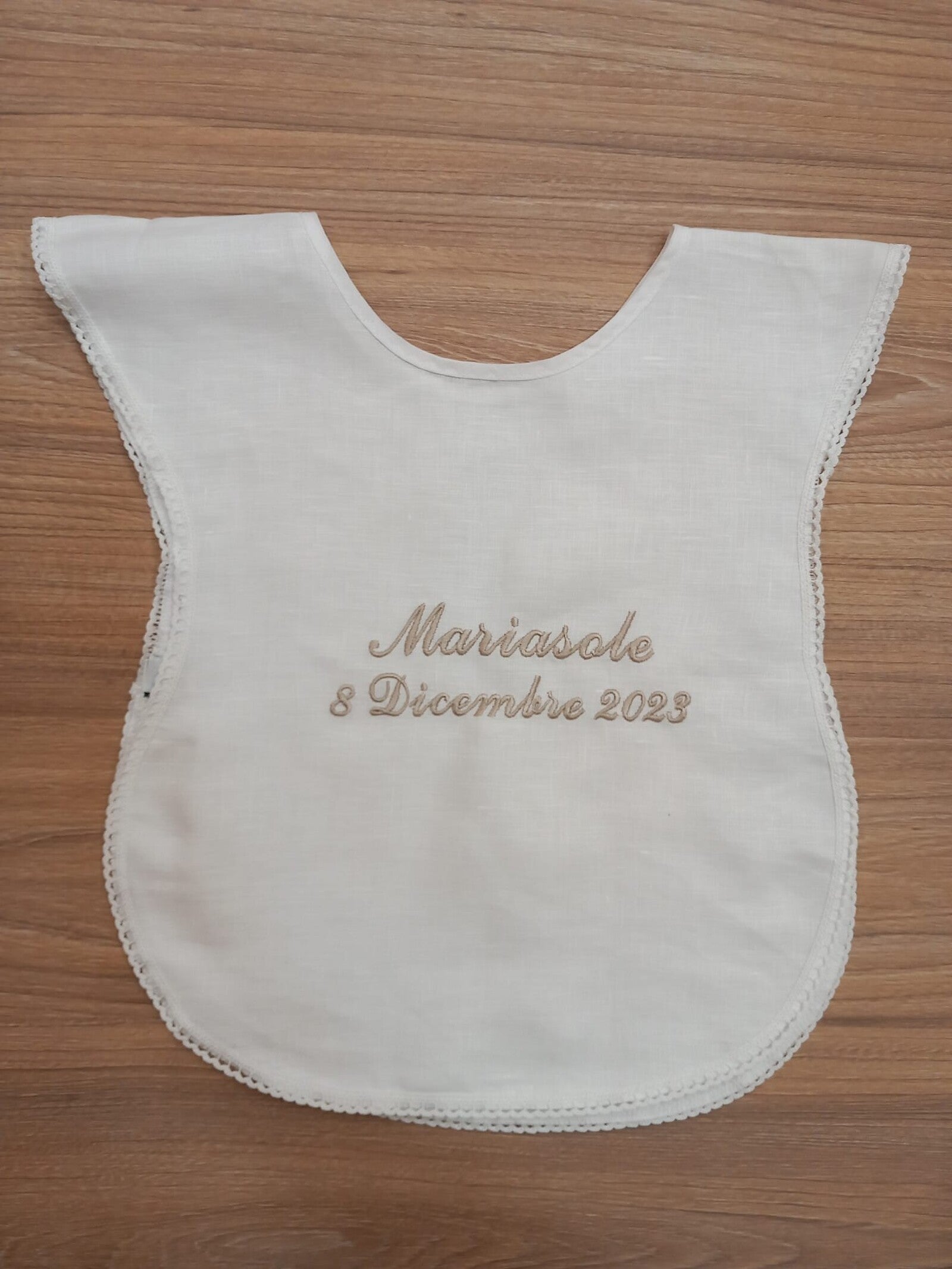 Camicino battesimale con merlettino