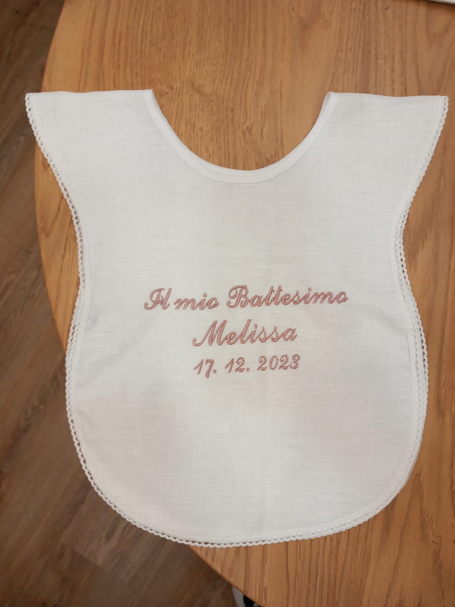 Camicino battesimale con merlettino