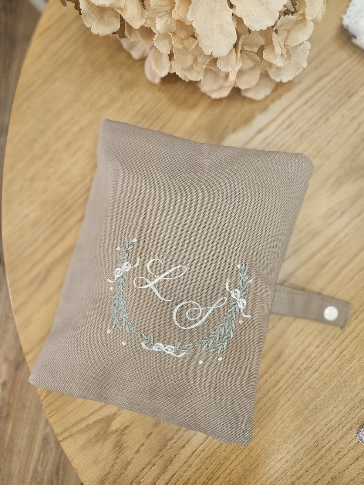 Portapannolini personalizzato in cotone