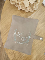 Portapannolini personalizzato in cotone