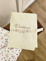 Portapannolini personalizzato in cotone