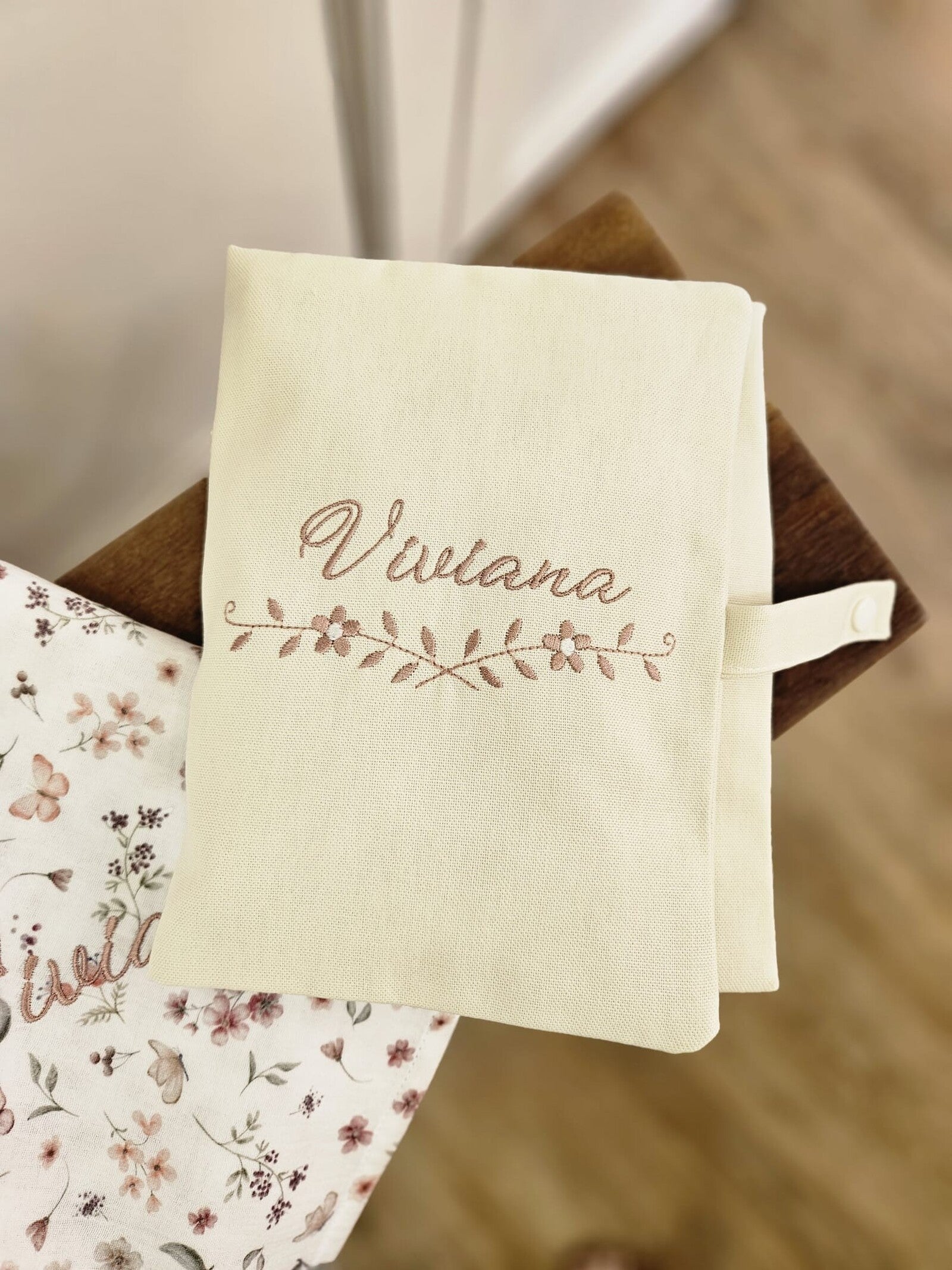 Portapannolini personalizzato in cotone