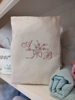 Portapannolini personalizzato in cotone