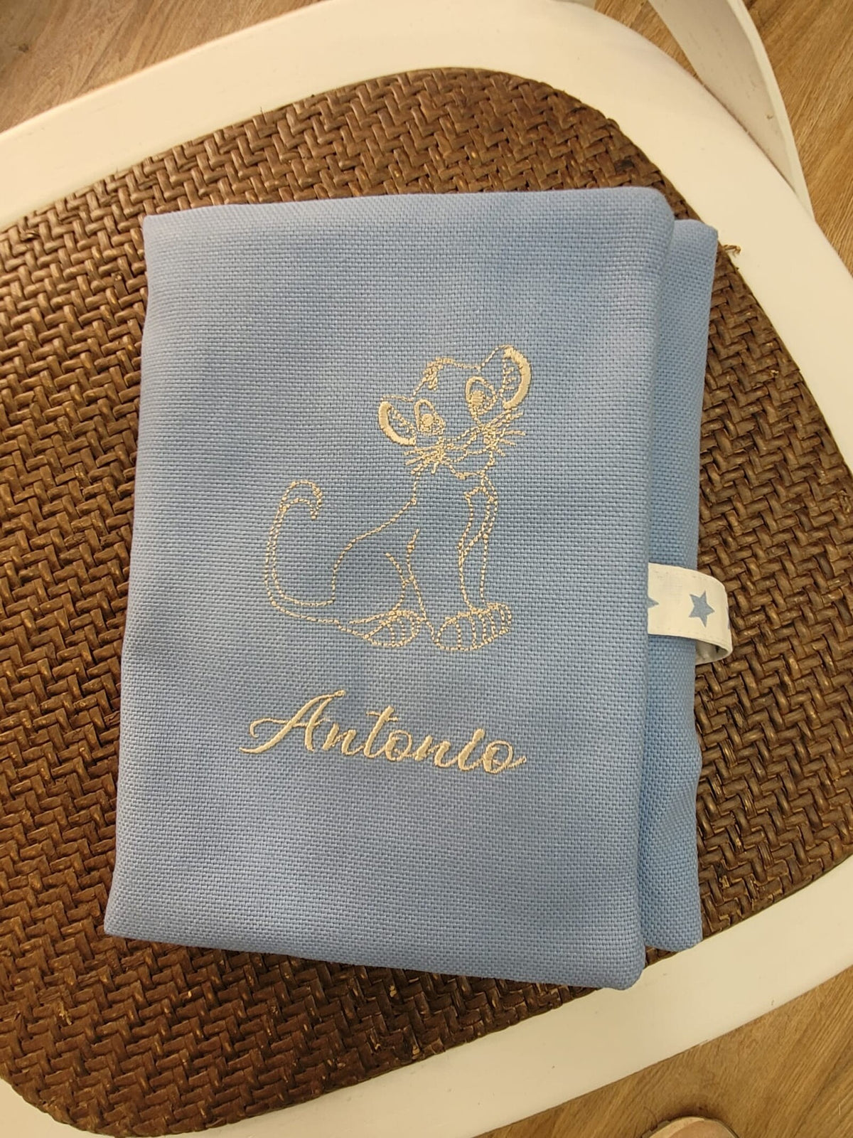 Portapannolini personalizzato in cotone