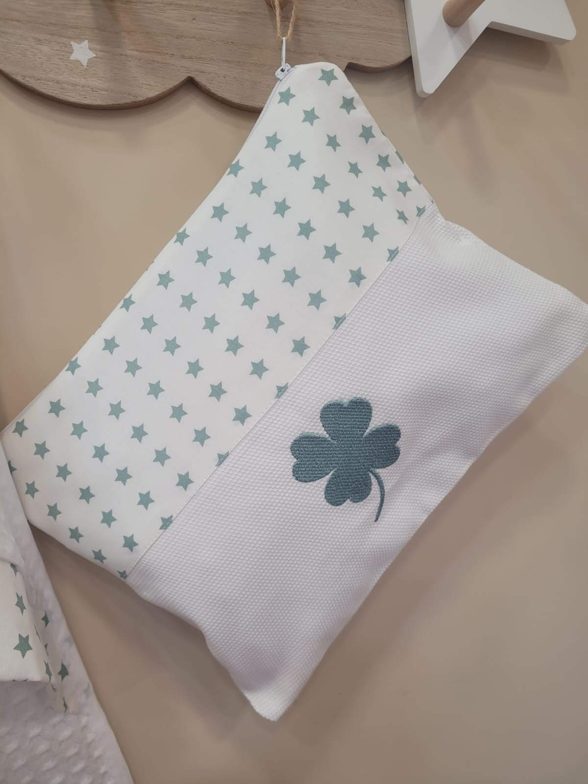 Coordinato da Bagno Stars, accappatoio neonato con pochette