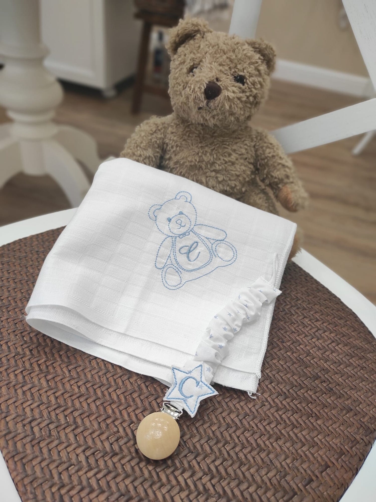 Quadrato di cotone e portaciuciccio