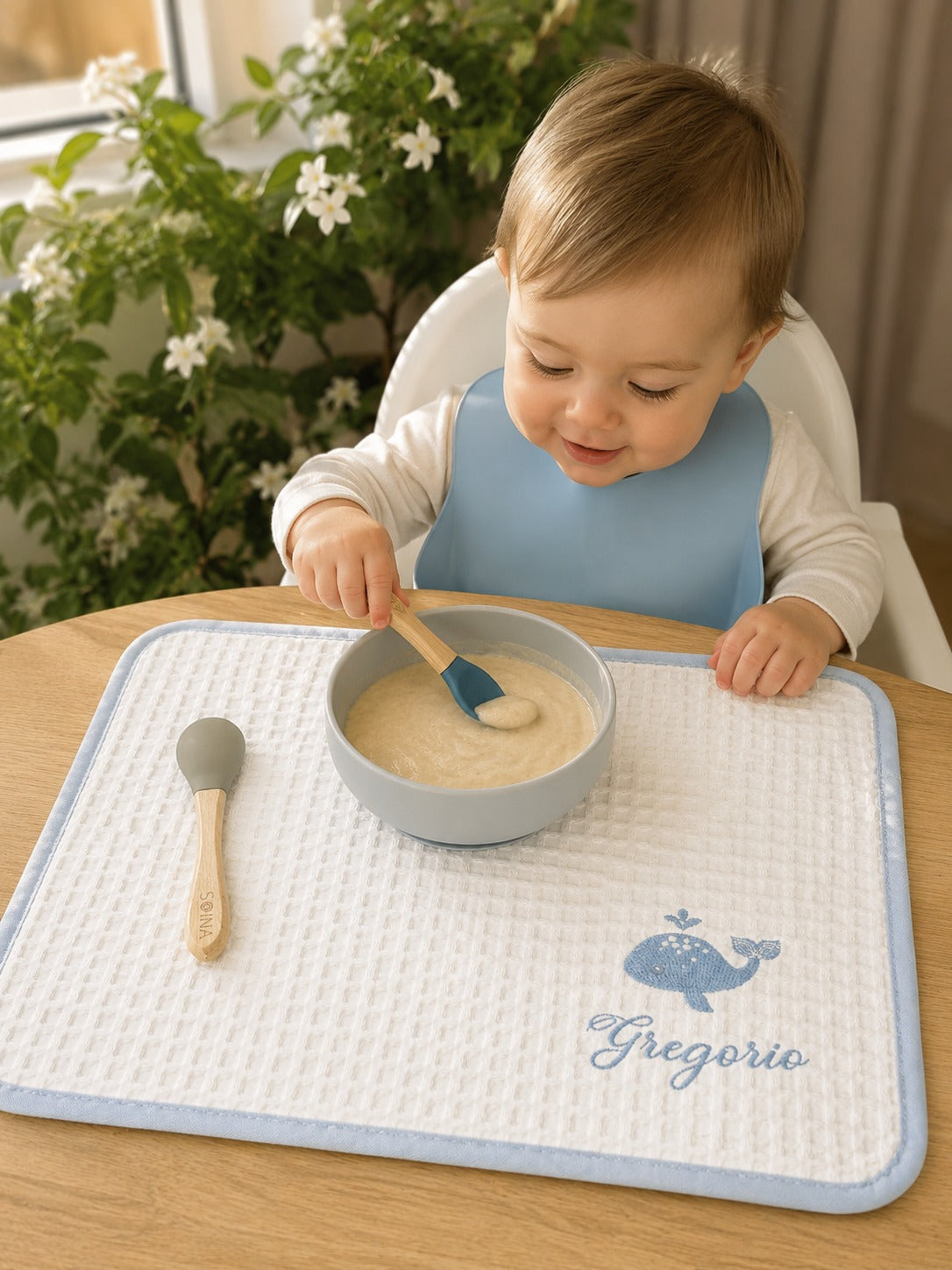 Tovaglietta Pappa Asilo Personalizzata con Nome