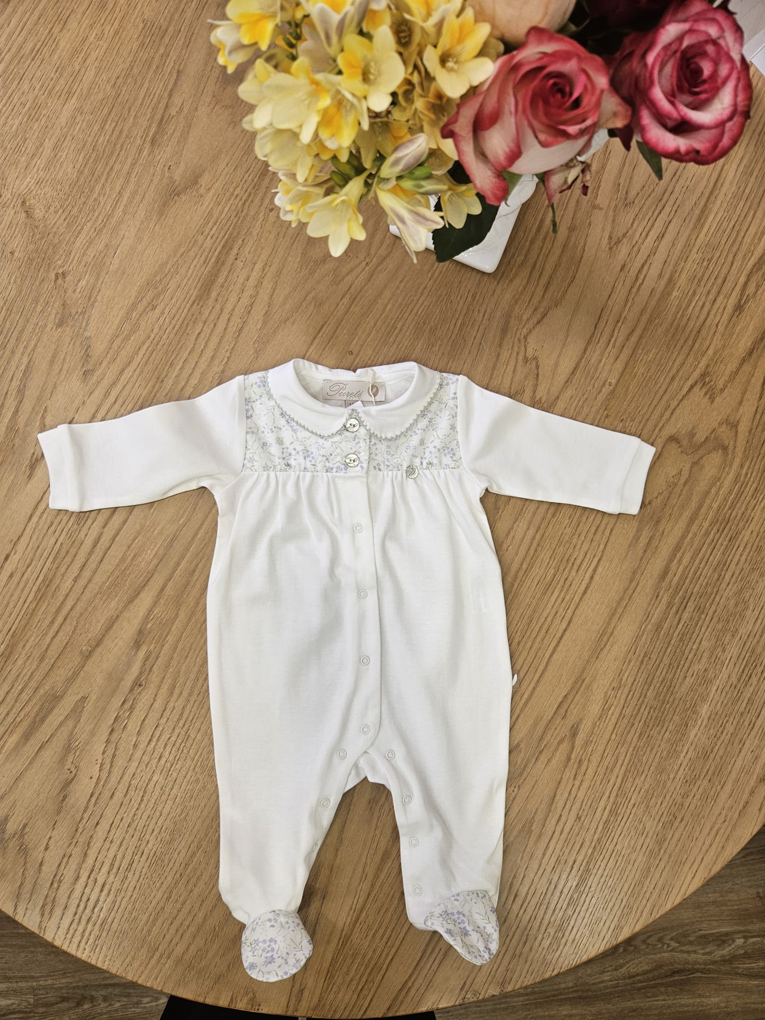 Tutina neonato in jersey di cotone