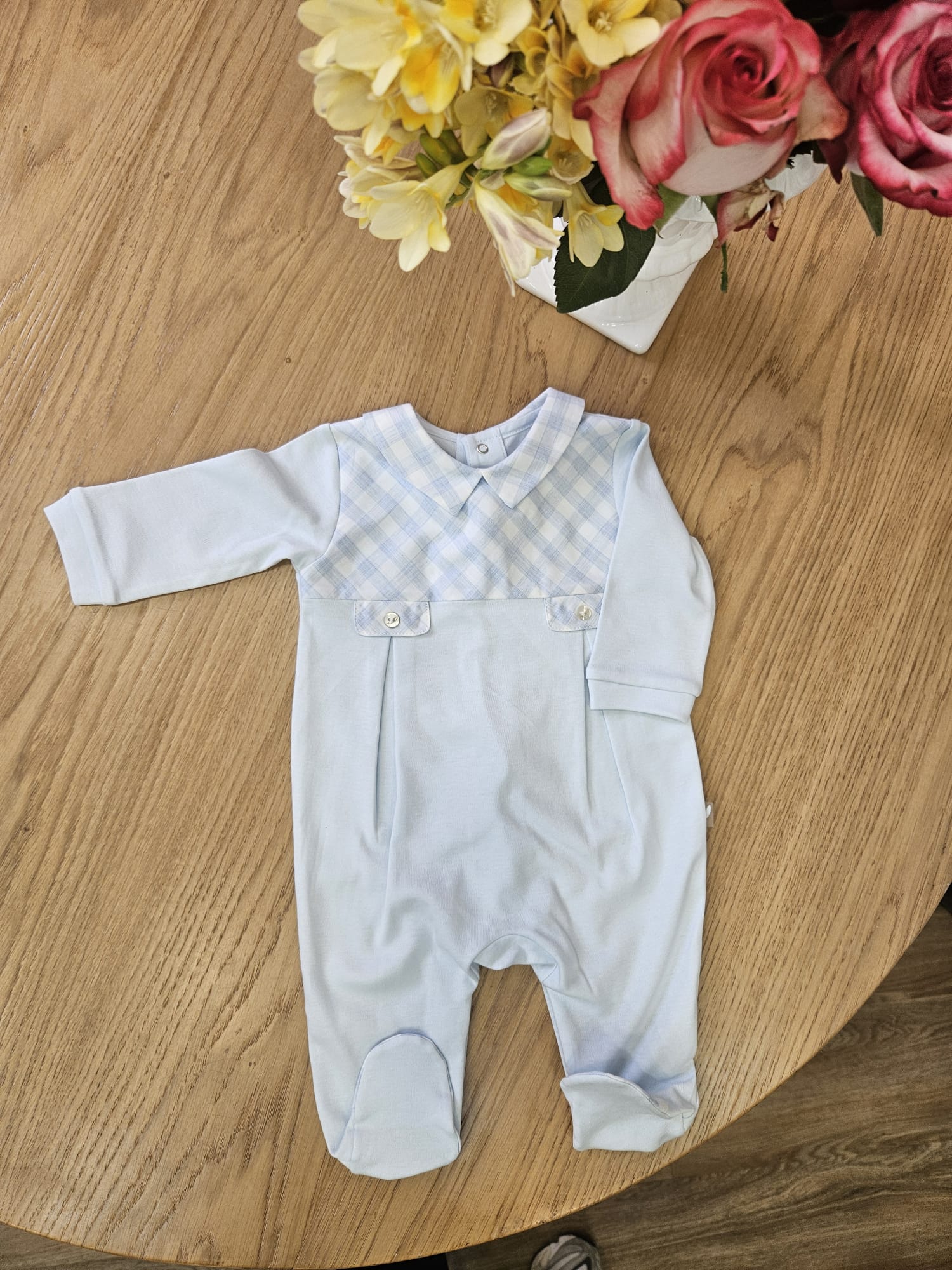 Tutina neonato in jersey di cotone