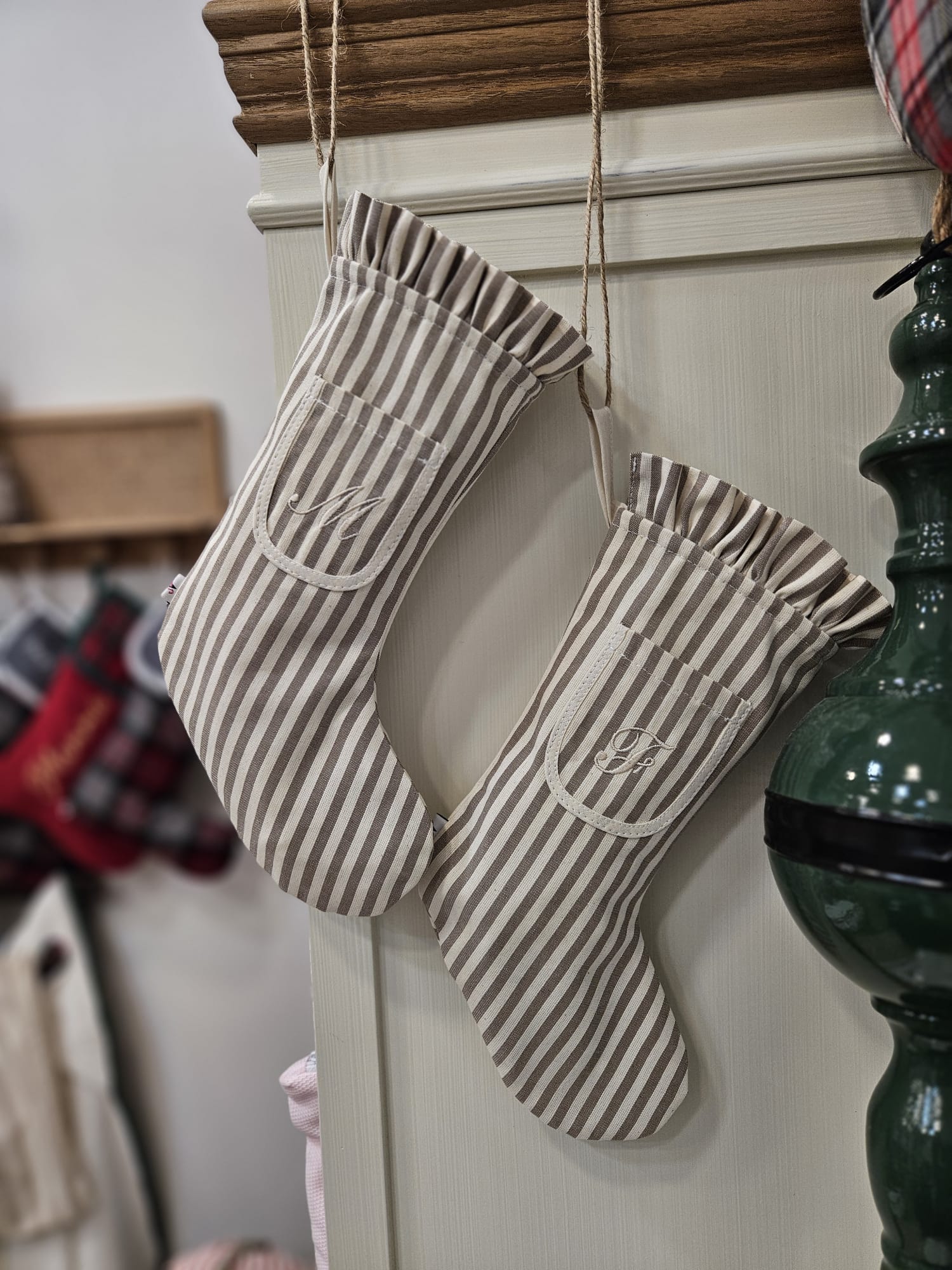 Calza in cotone con taschino