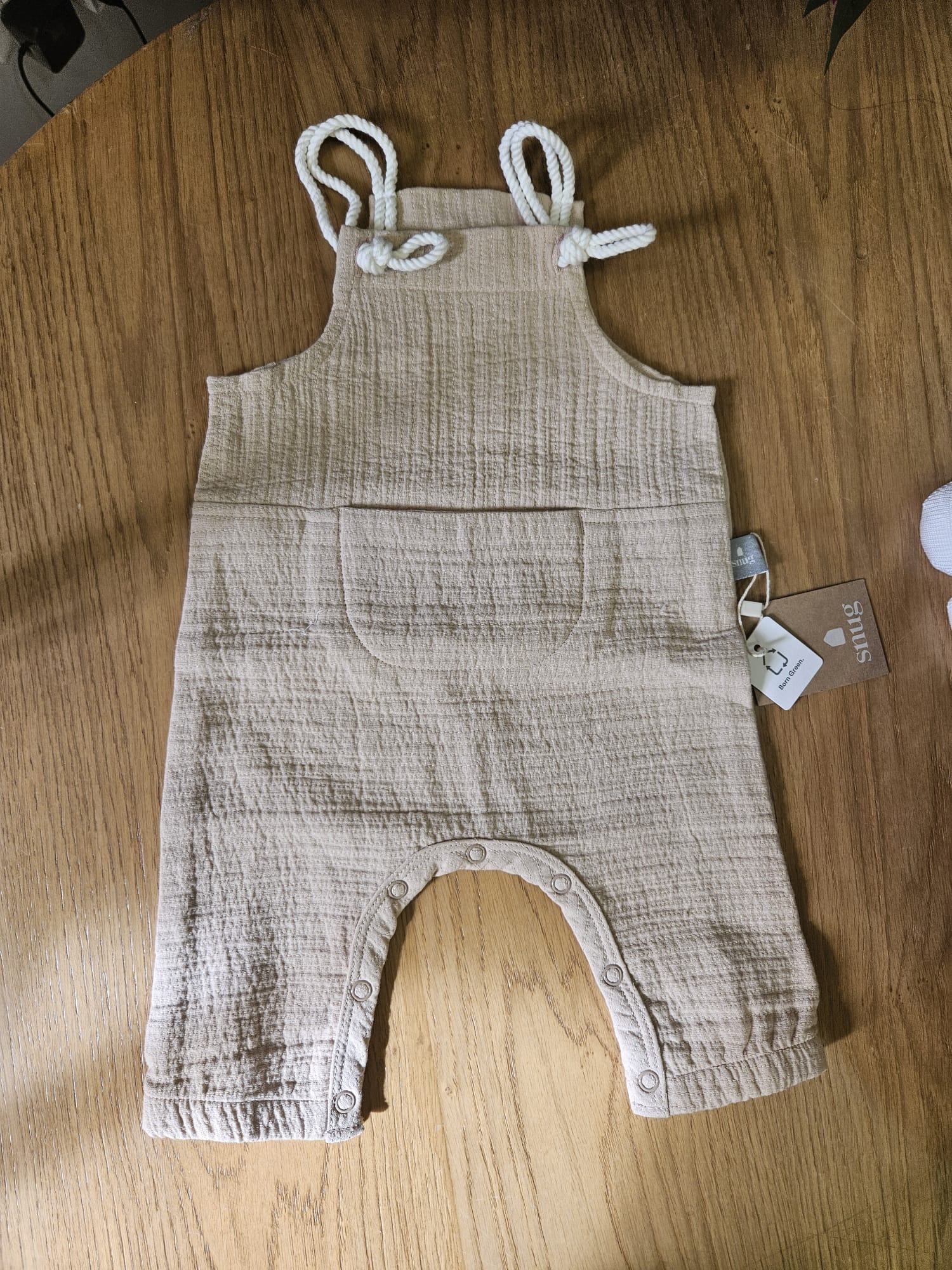 Salopette in cotone garzato