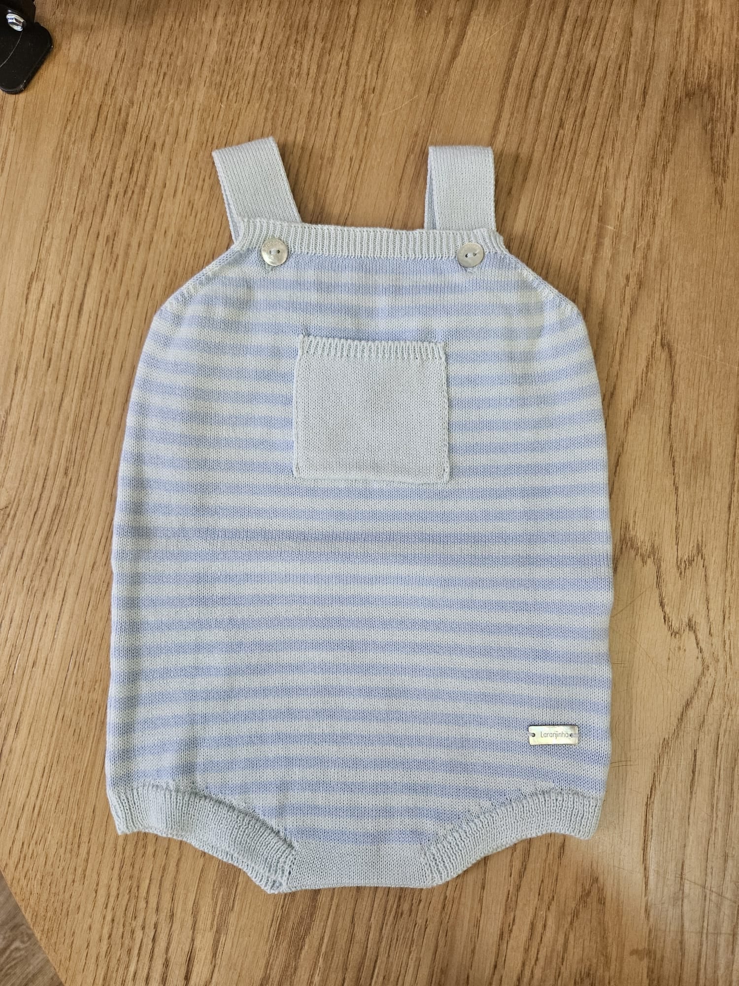 Salopette neonato in filo di cotone