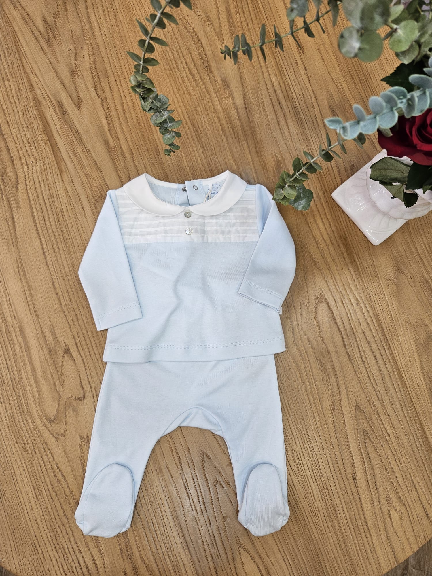 Completo due pezzi in jersey di cotone