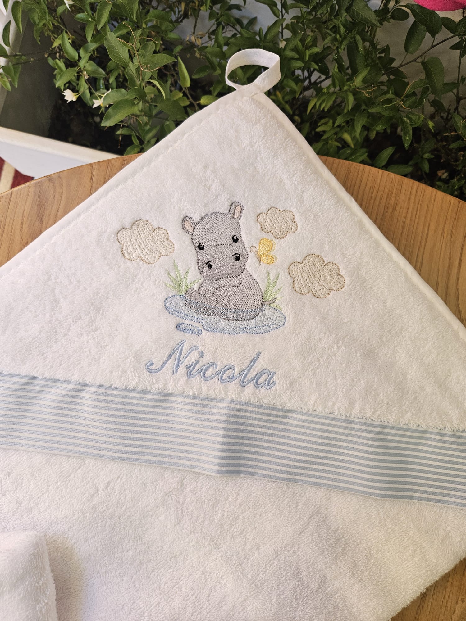 Accappatoio quadrato in spugna di cotone Basic