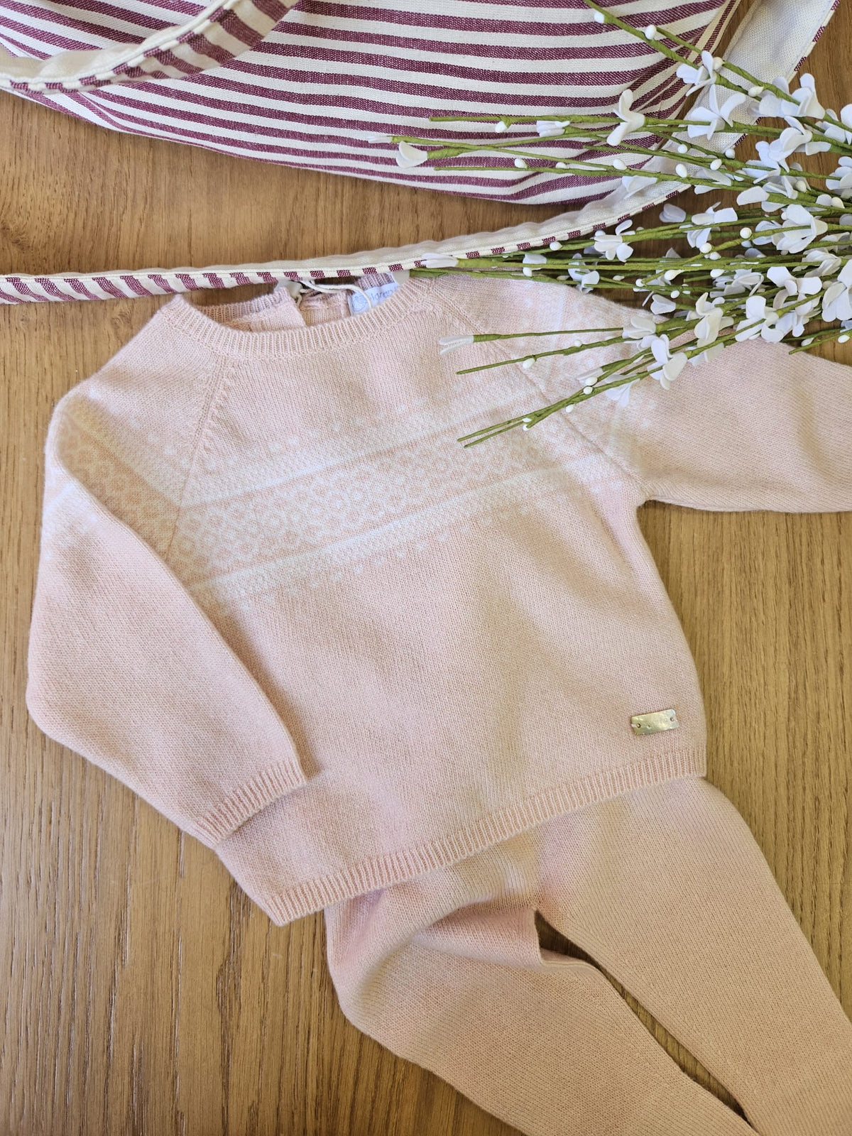 Completo in maglia due pezzi in lana