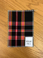 Calza di Natale Love in velluto e tartan con ricamo - VoilàMaison