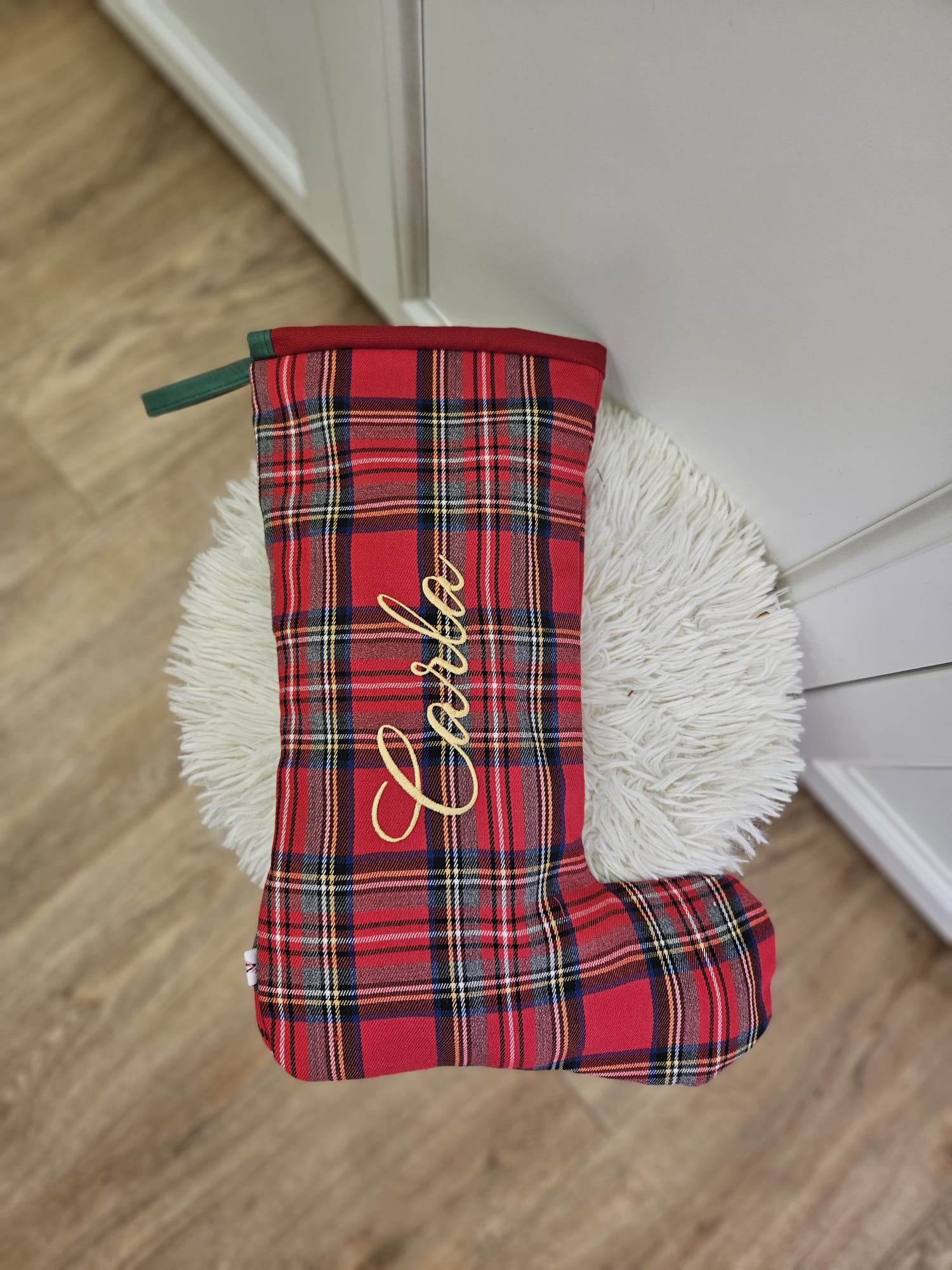 Calza di Natale Tartan