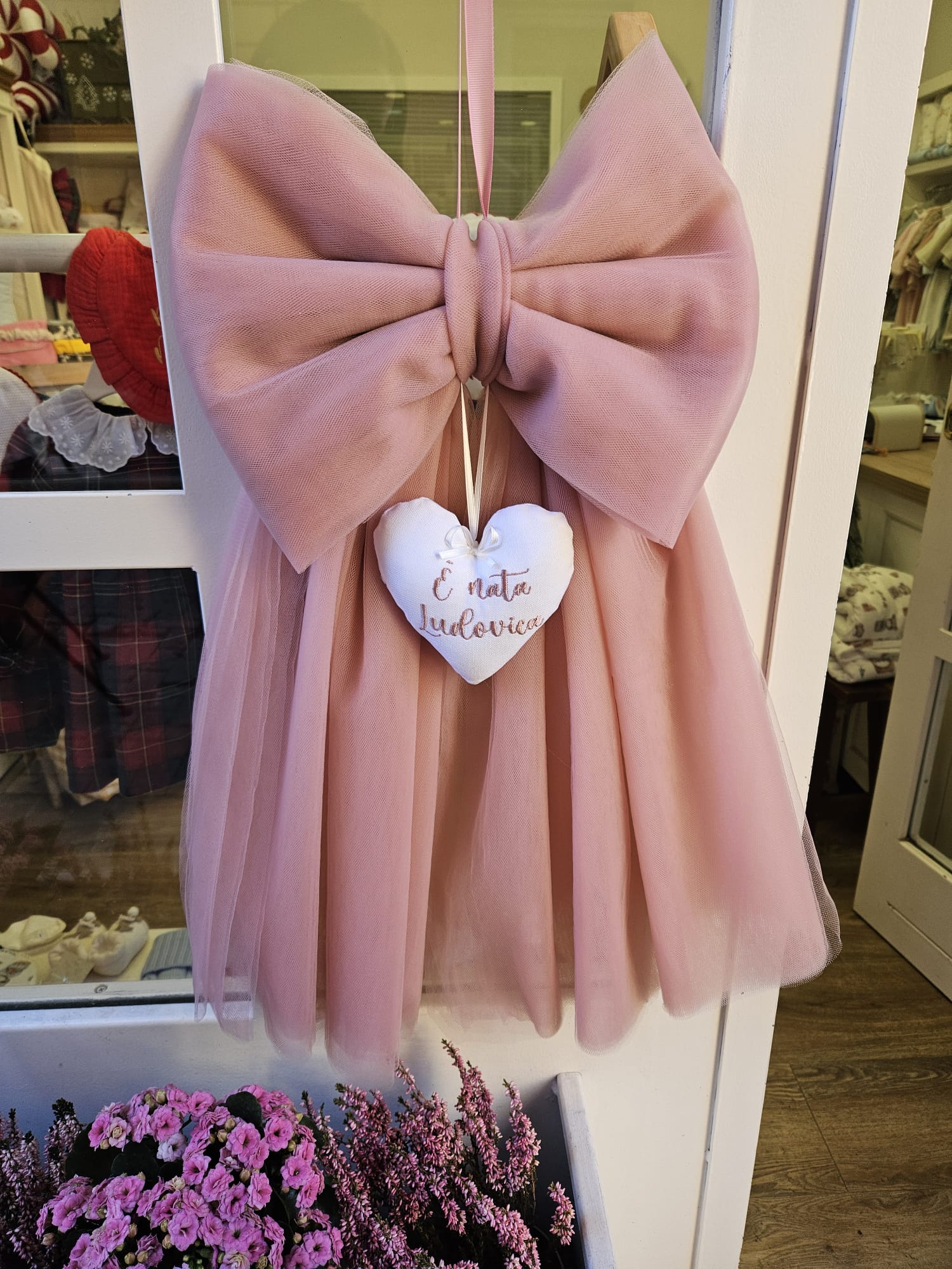 Fiocco Nascita in tulle