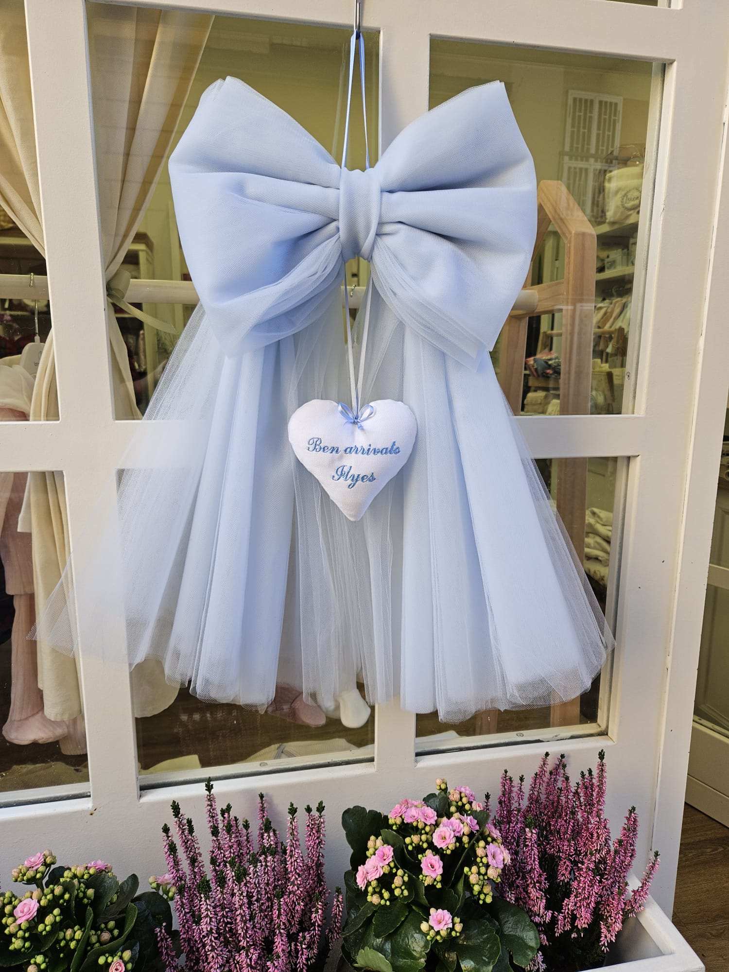 Fiocco Nascita in tulle