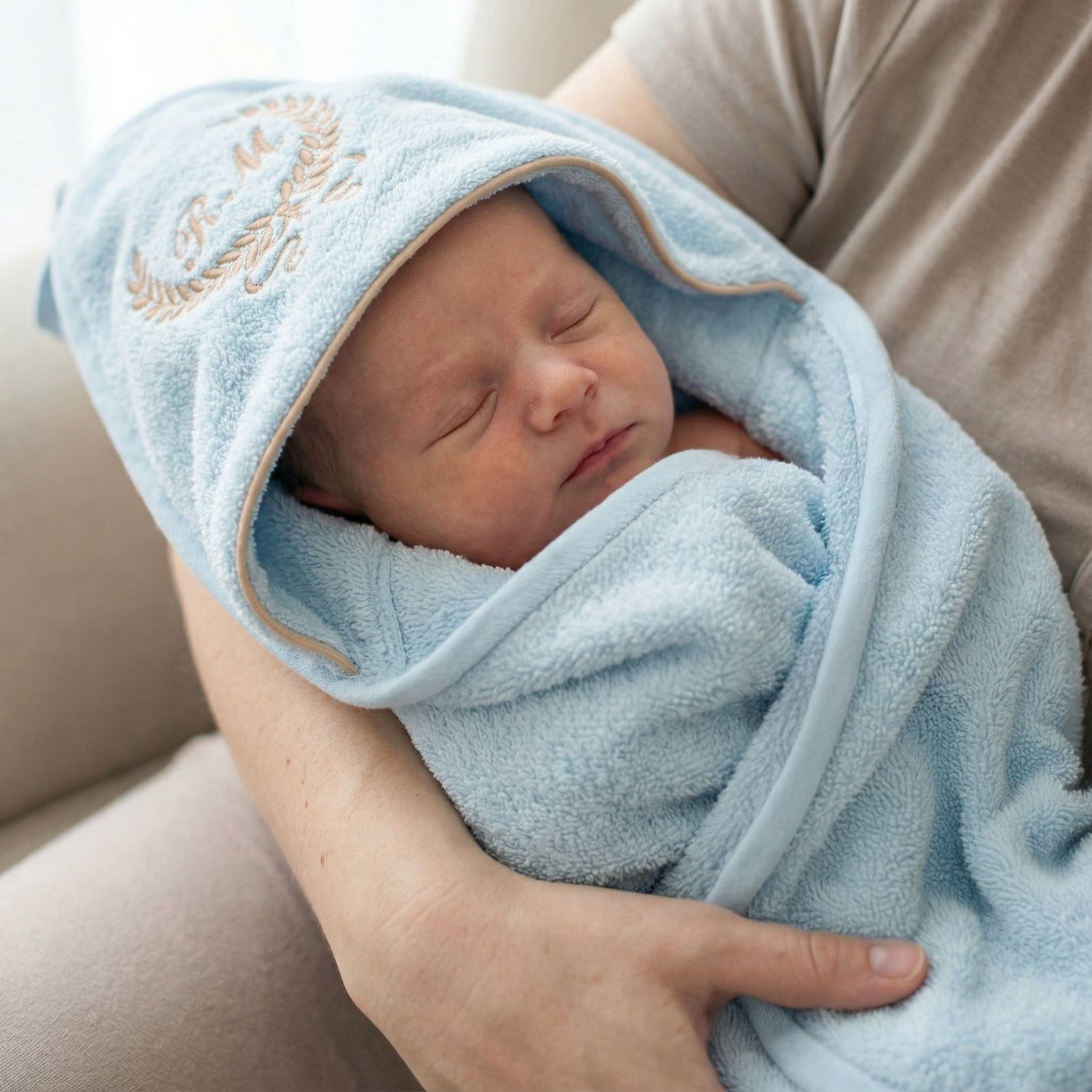Tante coccole, Accappatoio neonato in spugna di cotone