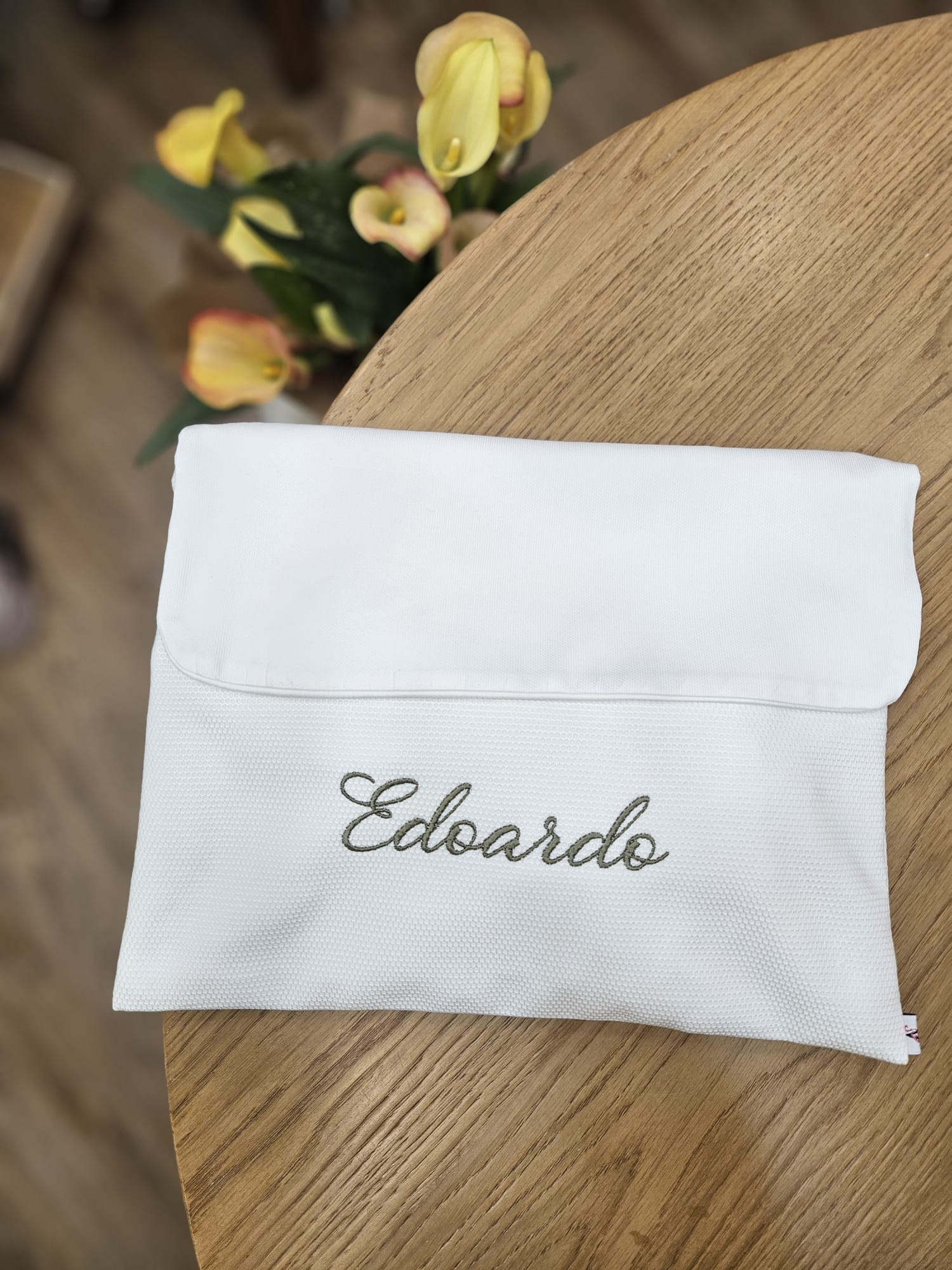 Busta nascita con pattina millerighe