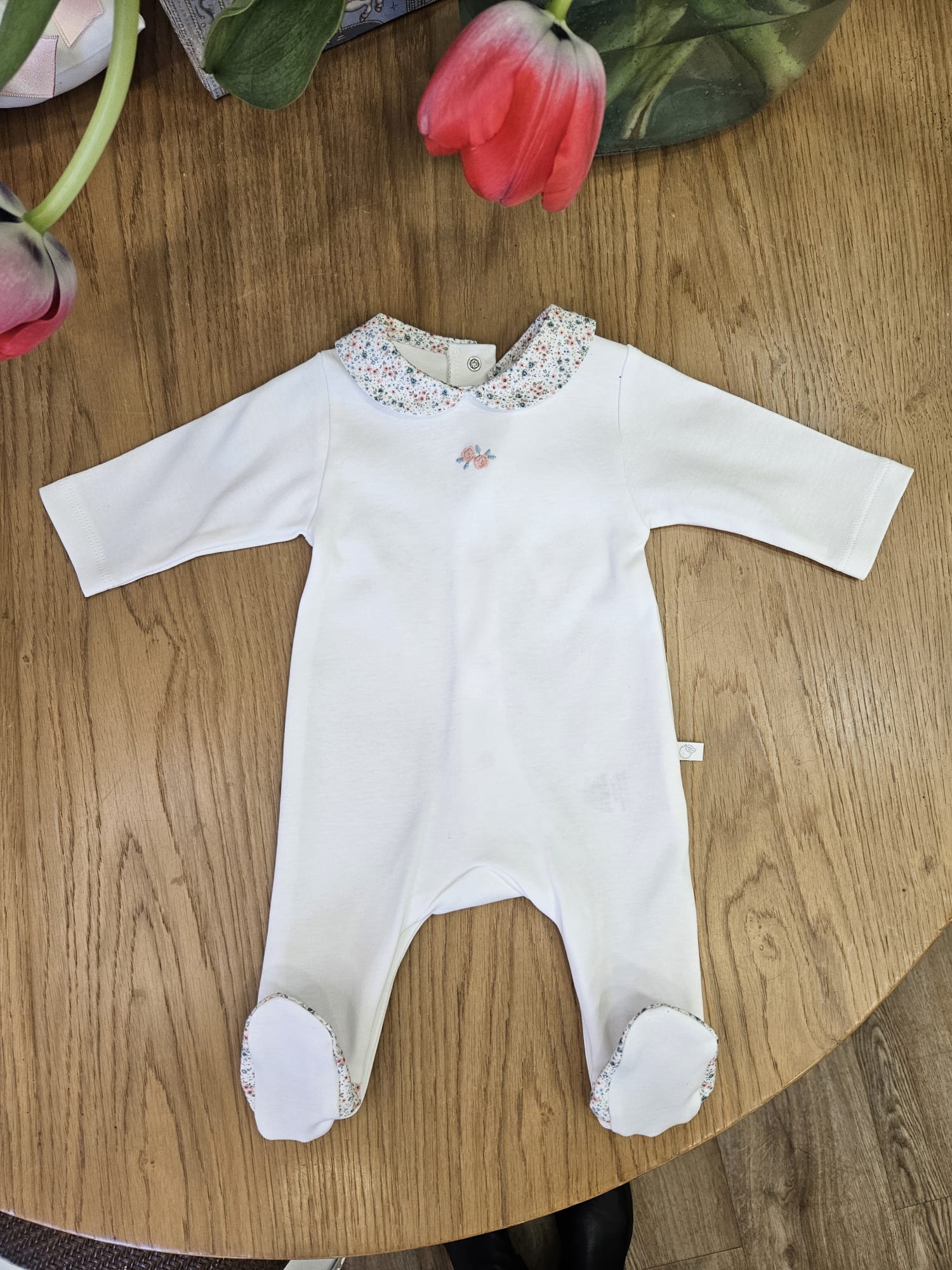 Tutina neonato in jersey di cotone