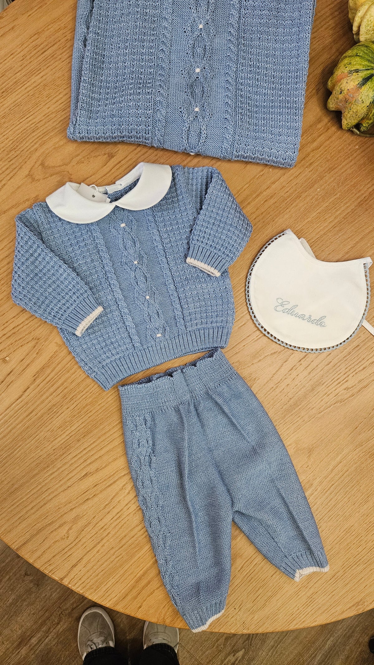 Set Nascita in Lana Carta da zucchero – Completo due pezzi e Copertina