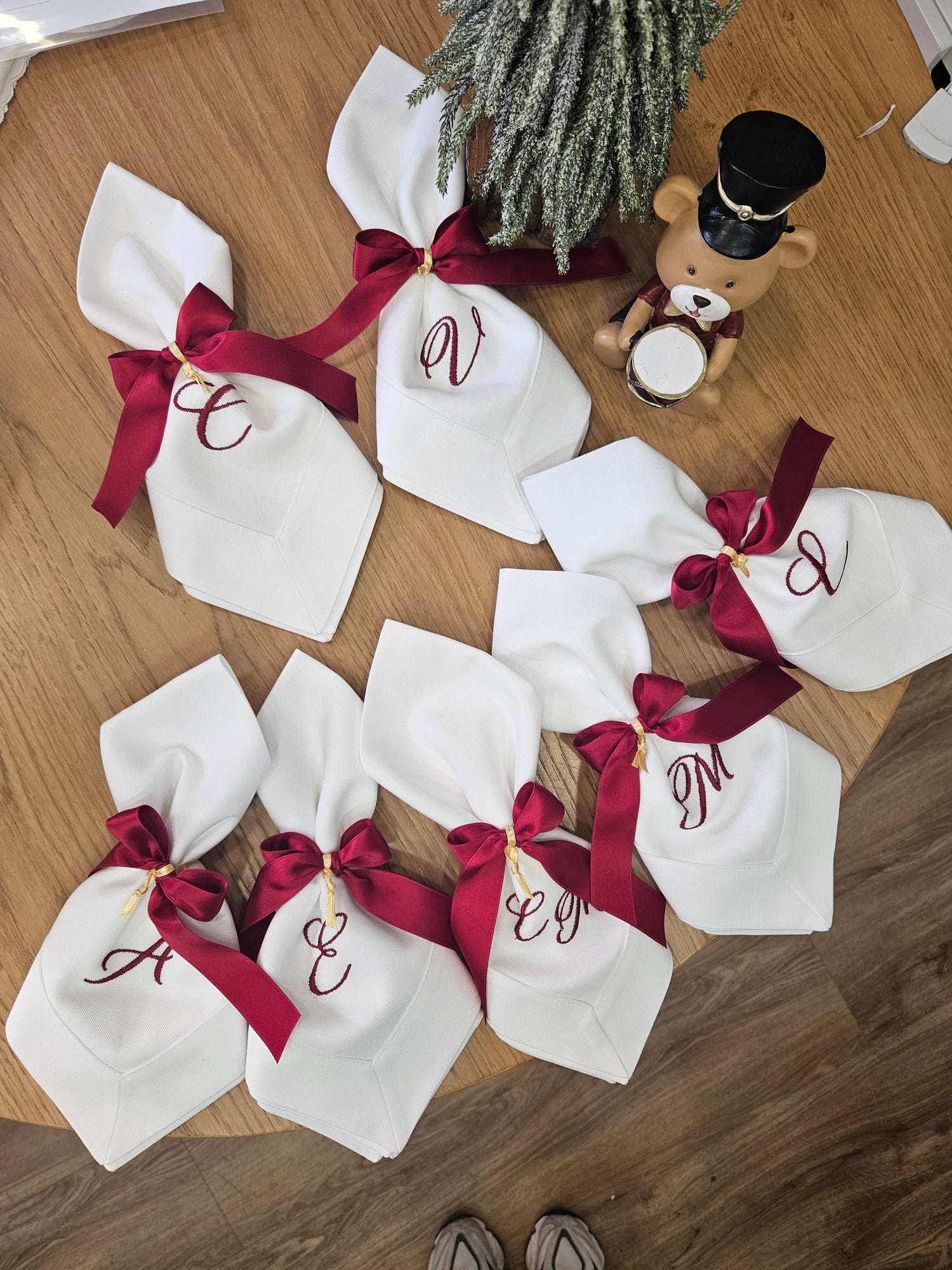 Tovagliolo in cotone con iniziale