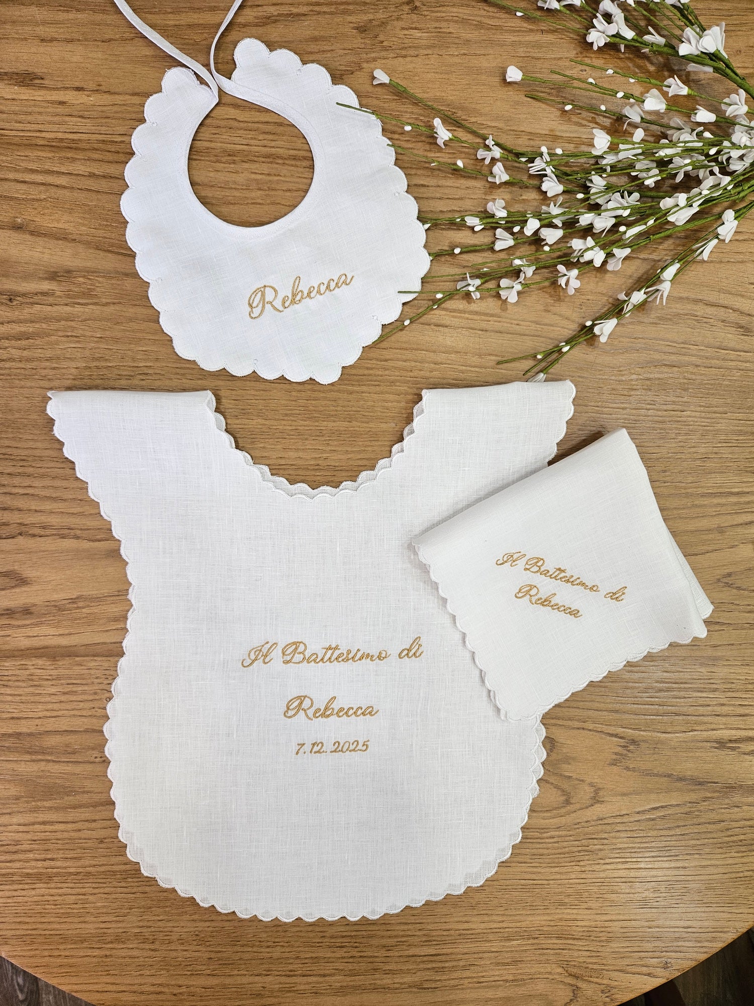 Coordinato Battesimo con smerlo