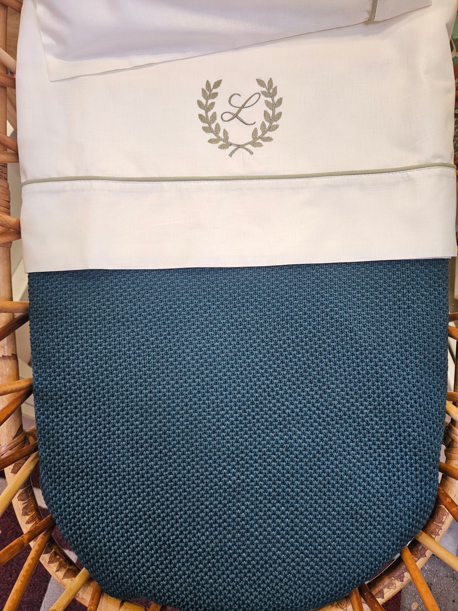 Copertina neonato a maglia liscia